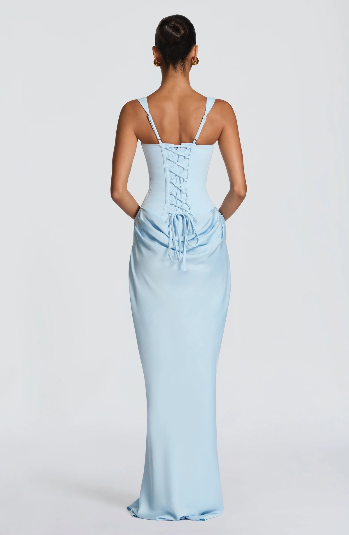 Women's Bodycon Maxi Dress with Square Neckline