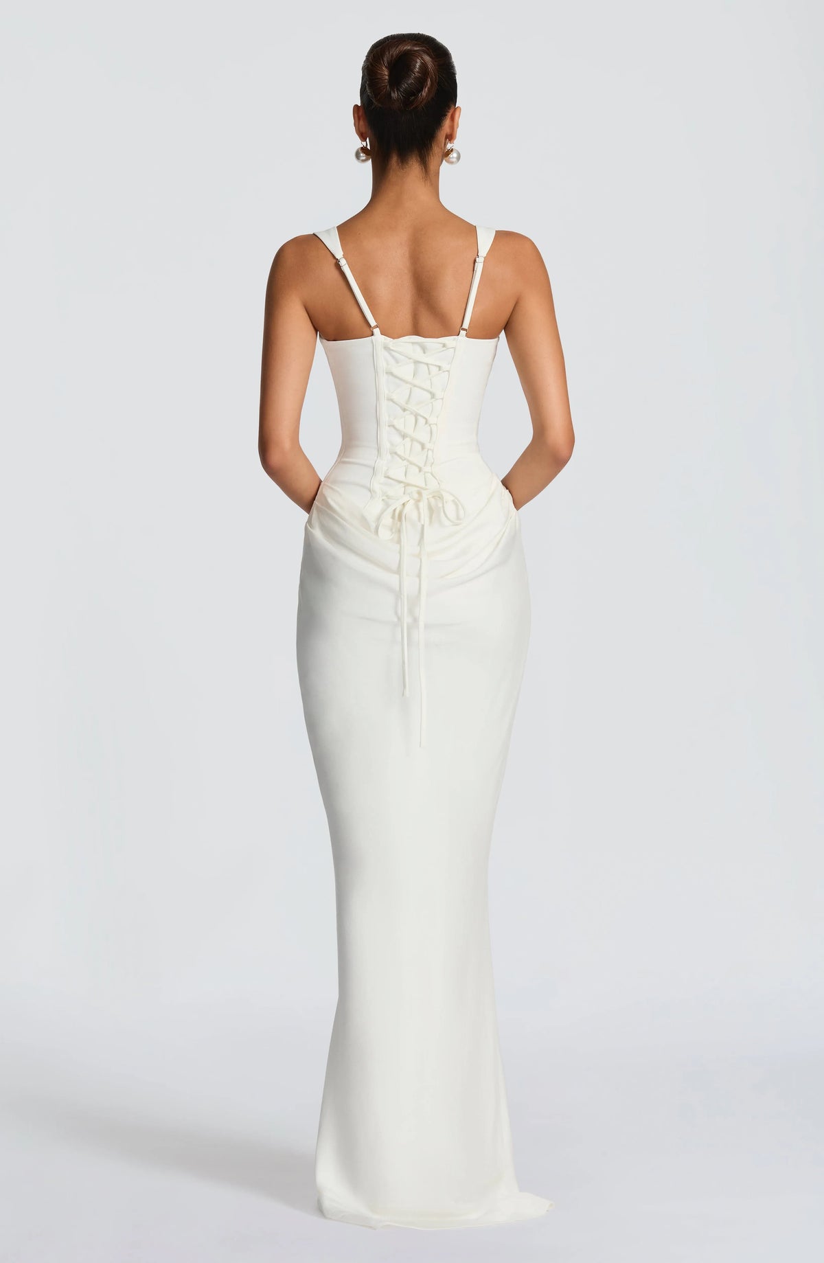 Women's Bodycon Maxi Dress with Square Neckline