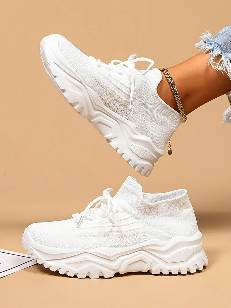 Women's Breathable Mesh Sneakers with Non-Slip Sole