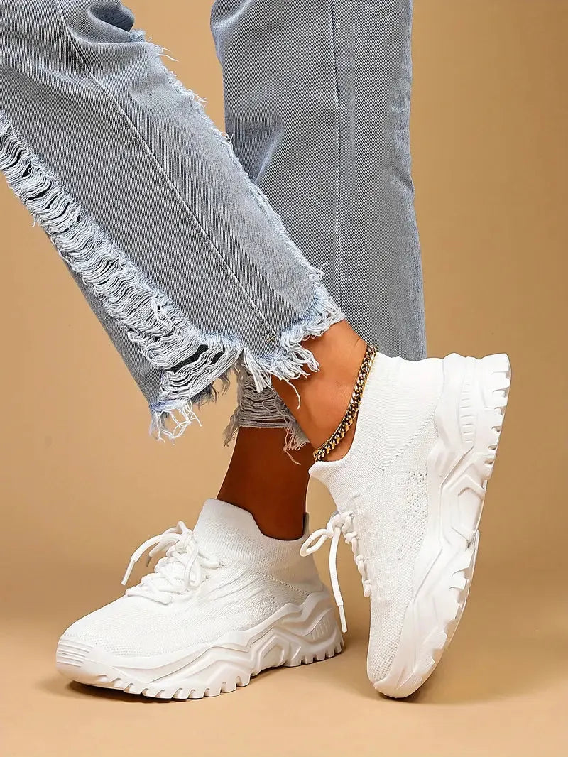 Women's Breathable Mesh Sneakers with Non-Slip Sole