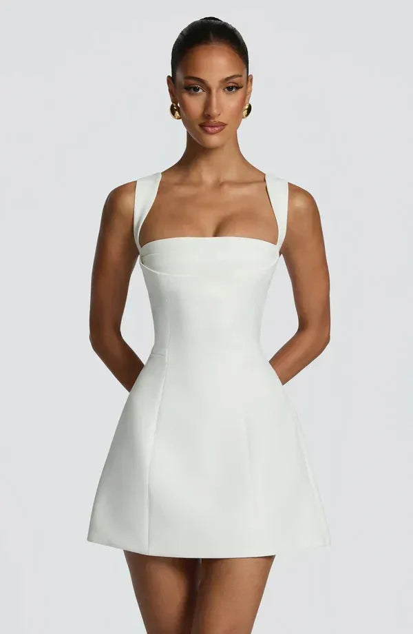 Women's Corset Flared Mini Dress