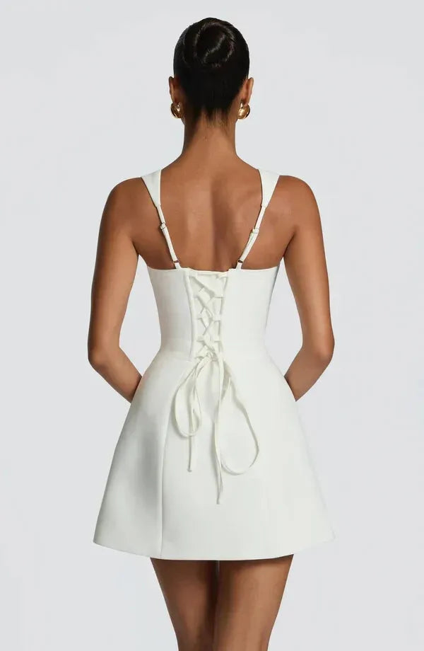 Women's Corset Flared Mini Dress