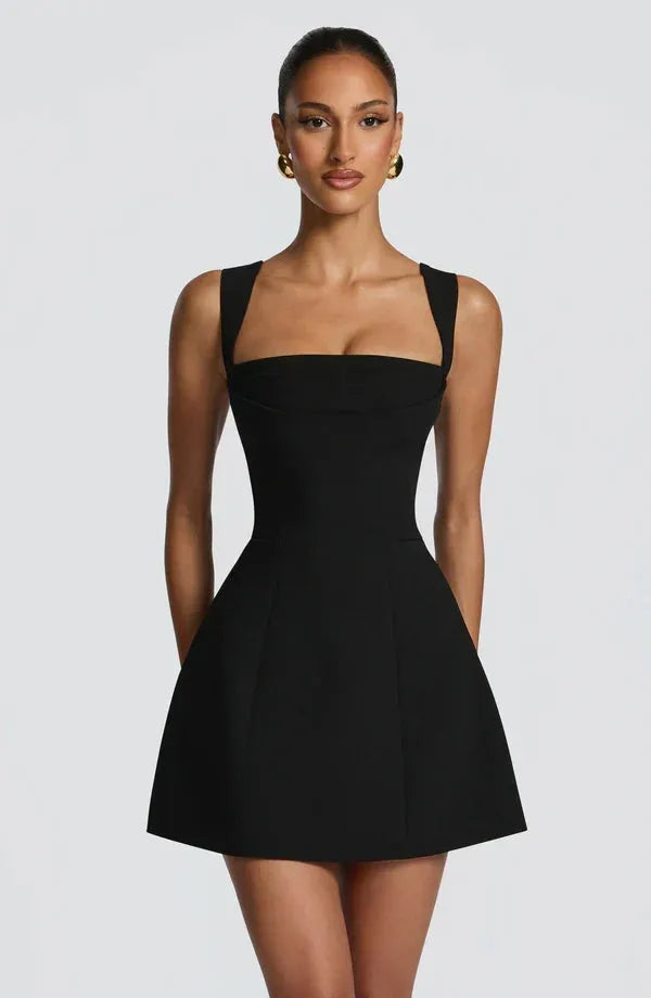 Women's Corset Flared Mini Dress