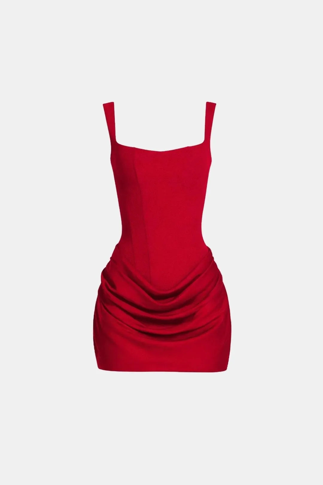 Women's Corset Mini Dress with Lace-Up Back