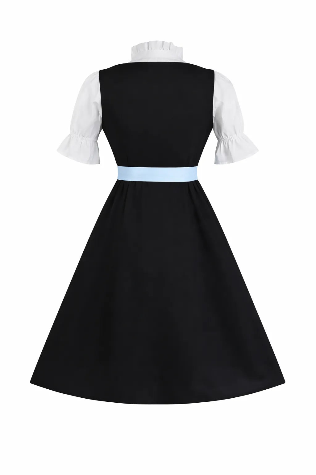 Women's Dirndl Dress Set with Blouse and Apron