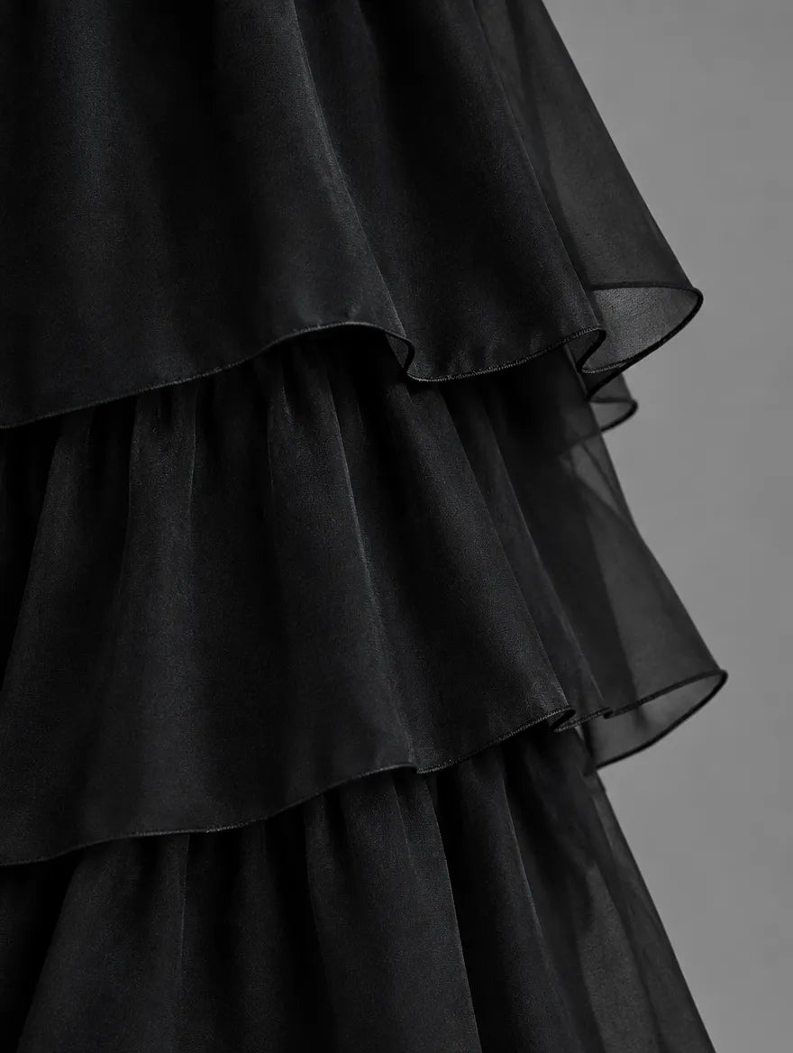 Women's Elegant Flowy Tiered Maxi Dress