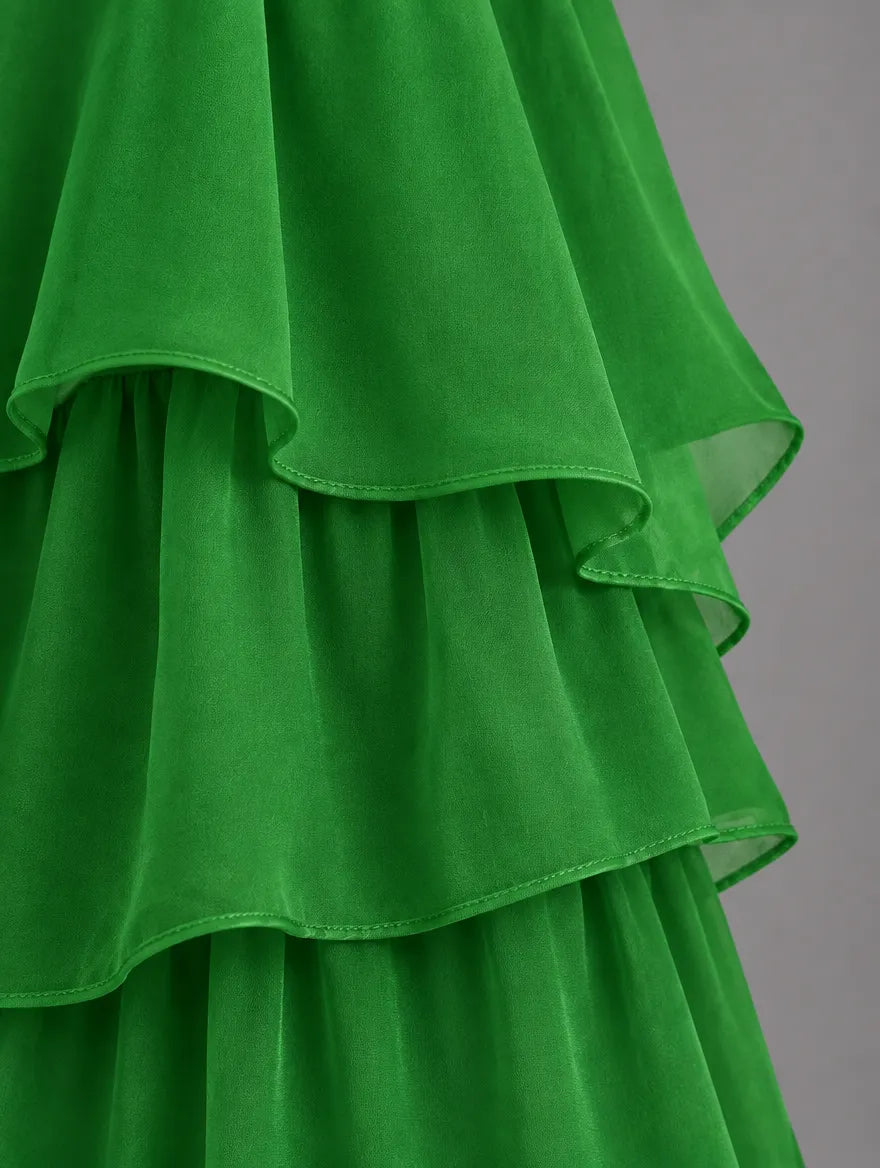 Women's Elegant Flowy Tiered Maxi Dress
