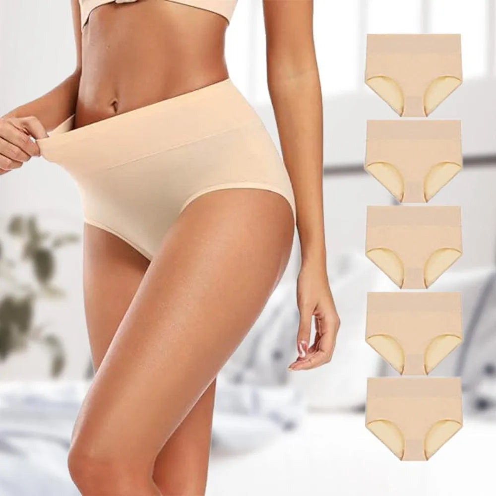 Women's High Waist Shaping Panties with Leakproof Lining