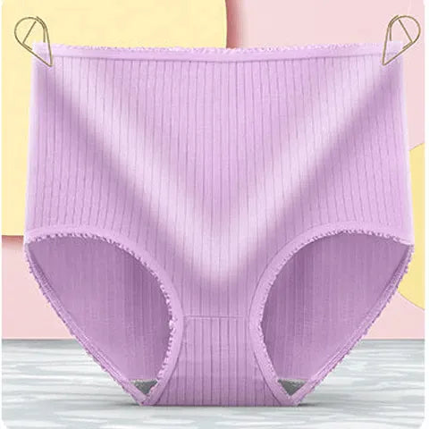 Women's Leakproof Ribbed Panties 3-Pack with Breathable Comfort