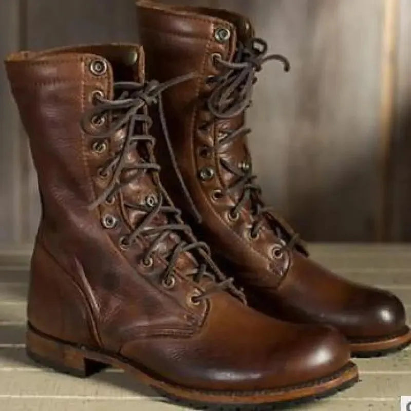 Women's Leather Ankle Boots with Soft Lining