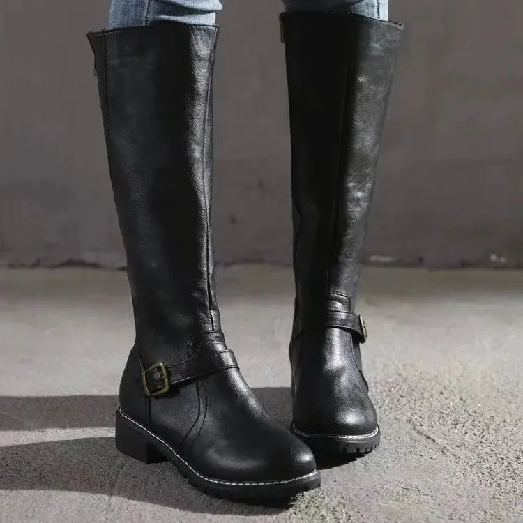 Women's Leather Boots with Arch Support