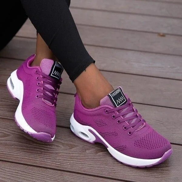 Women's Lightweight Walking Shoes with Elastic Strap