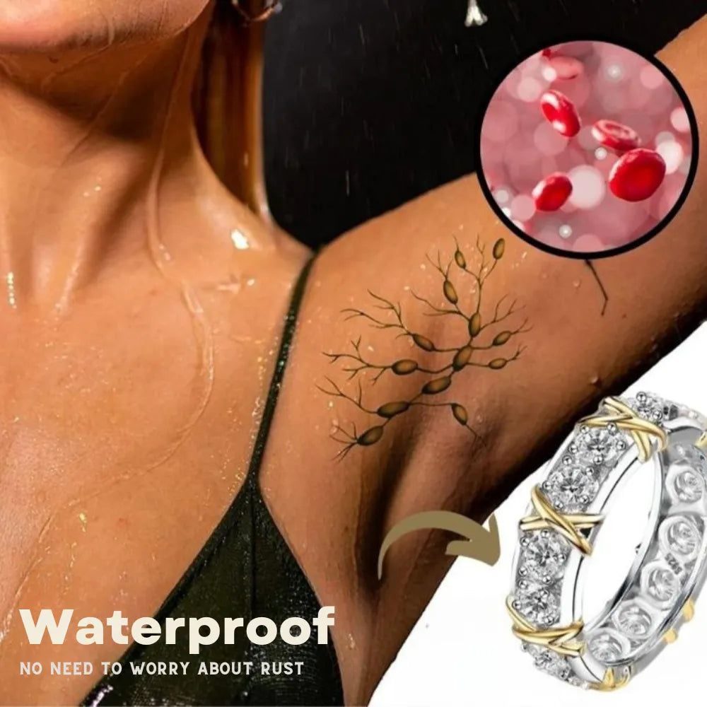Women's Magnetic Wellness Ring with Sleek Band Design