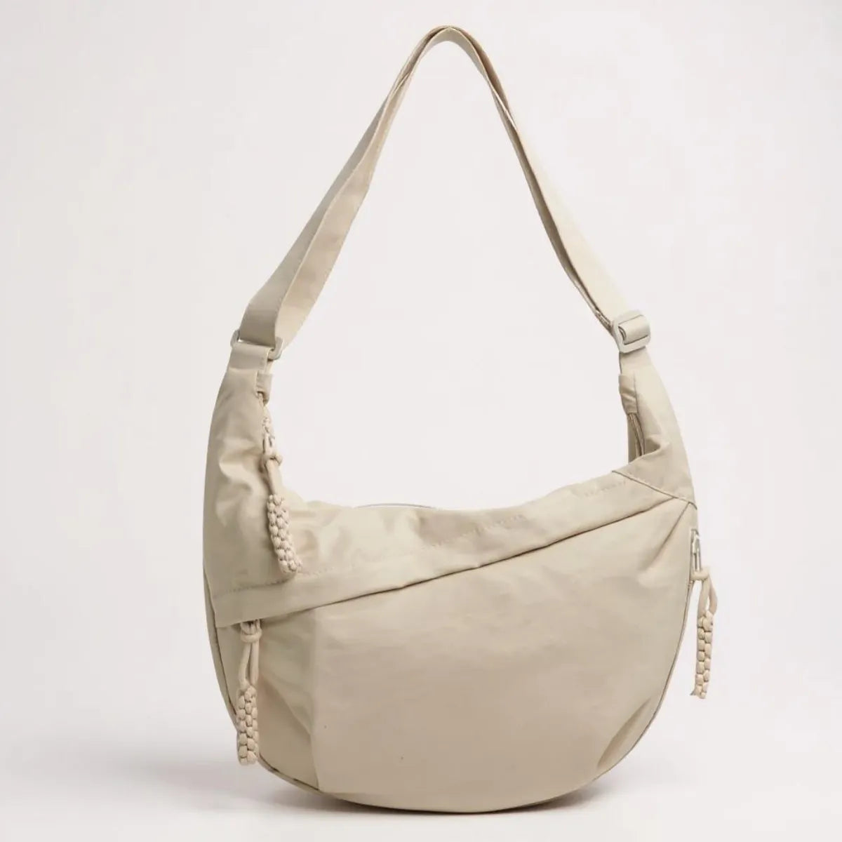Women's Multi-Pocket Nylon Crossbody Bag with Adjustable Strap