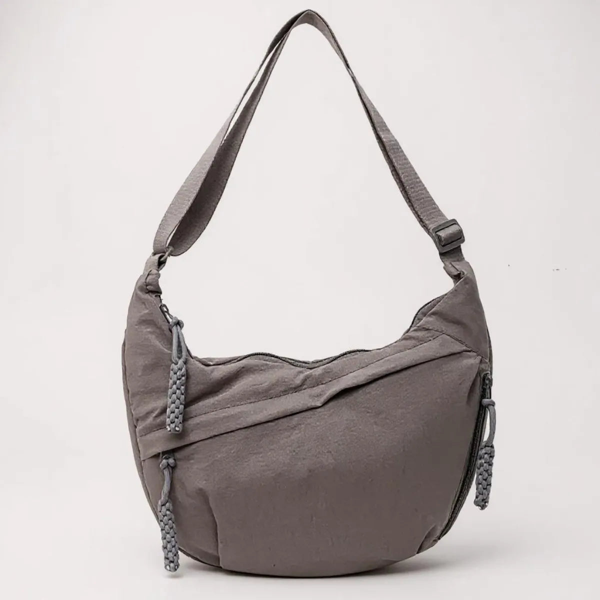 Women's Multi-Pocket Nylon Crossbody Bag with Adjustable Strap