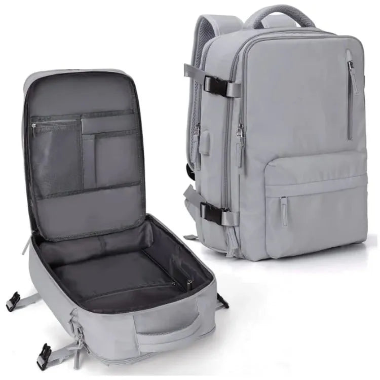 Women's Multifunctional 35L Travel Backpack with USB Port