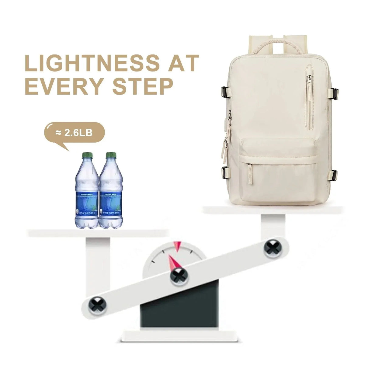 Women's Multifunctional 35L Travel Backpack with USB Port