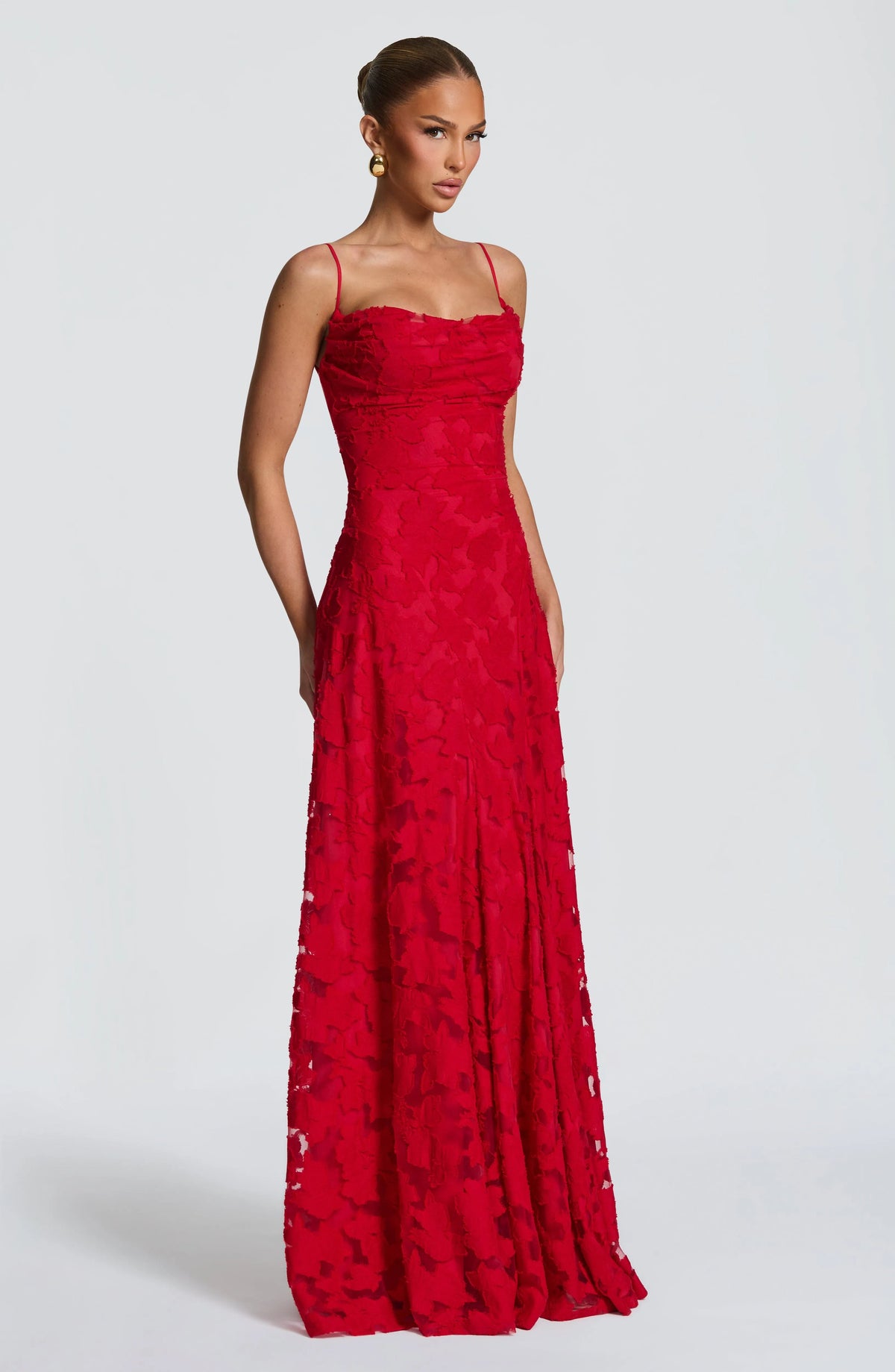 Women's Plaid Voile Dress with Lace-Up Back