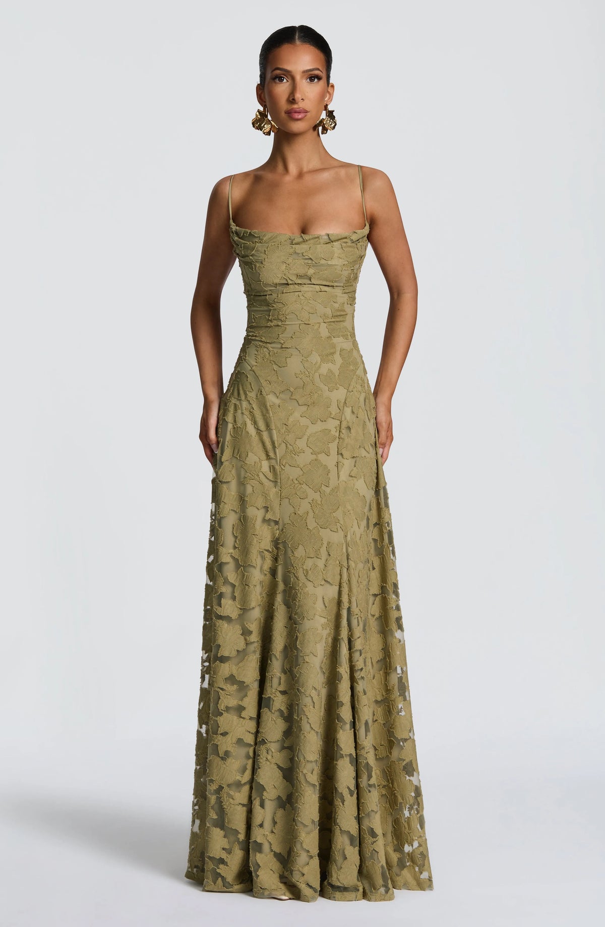 Women's Plaid Voile Dress with Lace-Up Back