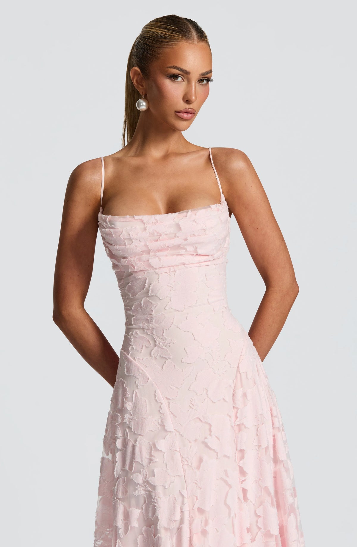 Women's Plaid Voile Dress with Lace-Up Back