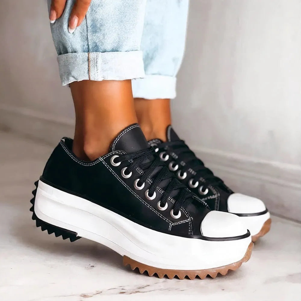 Women's Platform Sneakers with Cushioned Sole