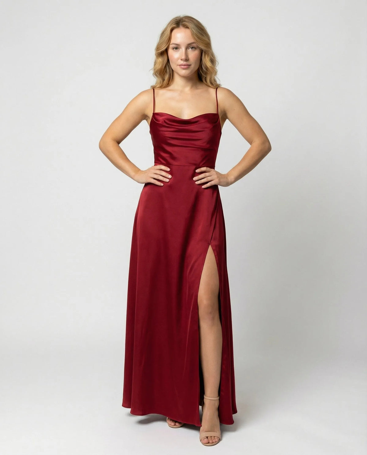 Women's Sleeveless Maxi Dress with Braided Back