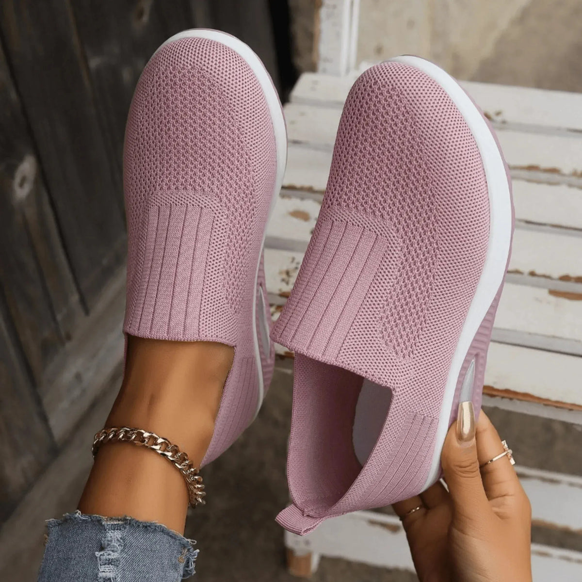 Women's Slip-On Breathable Lightweight Sneakers