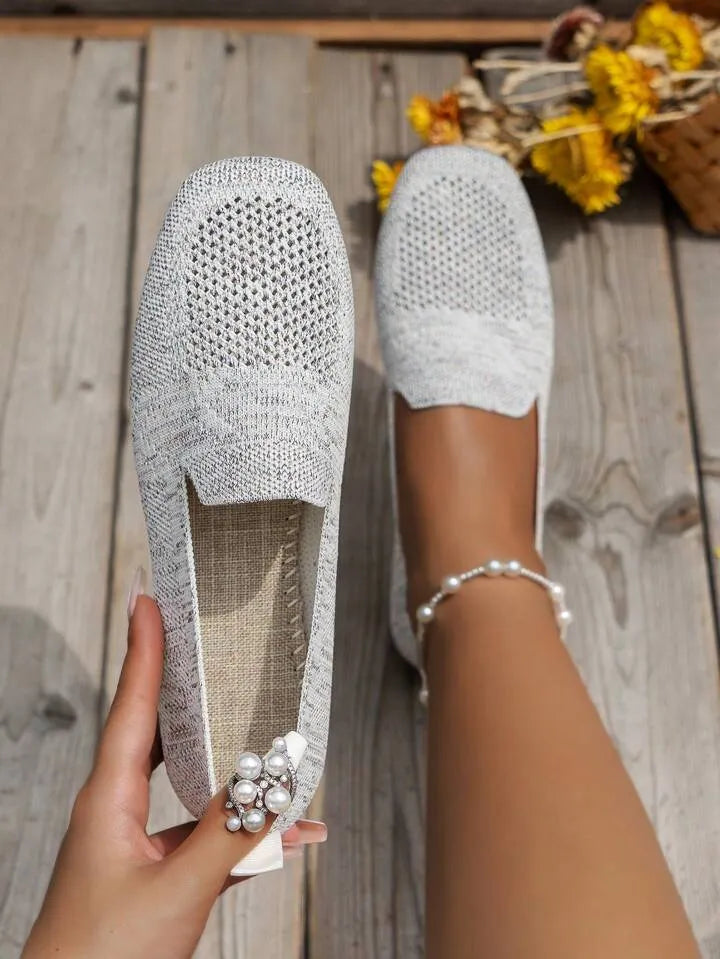 Women's Slip-On Mesh Sneakers with Cushioned Insole