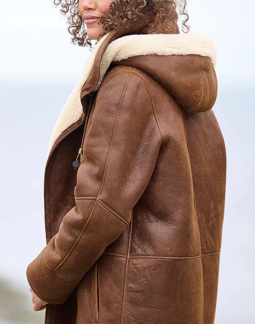 Women's Soft-Lined Winter Coat with Structured Fit