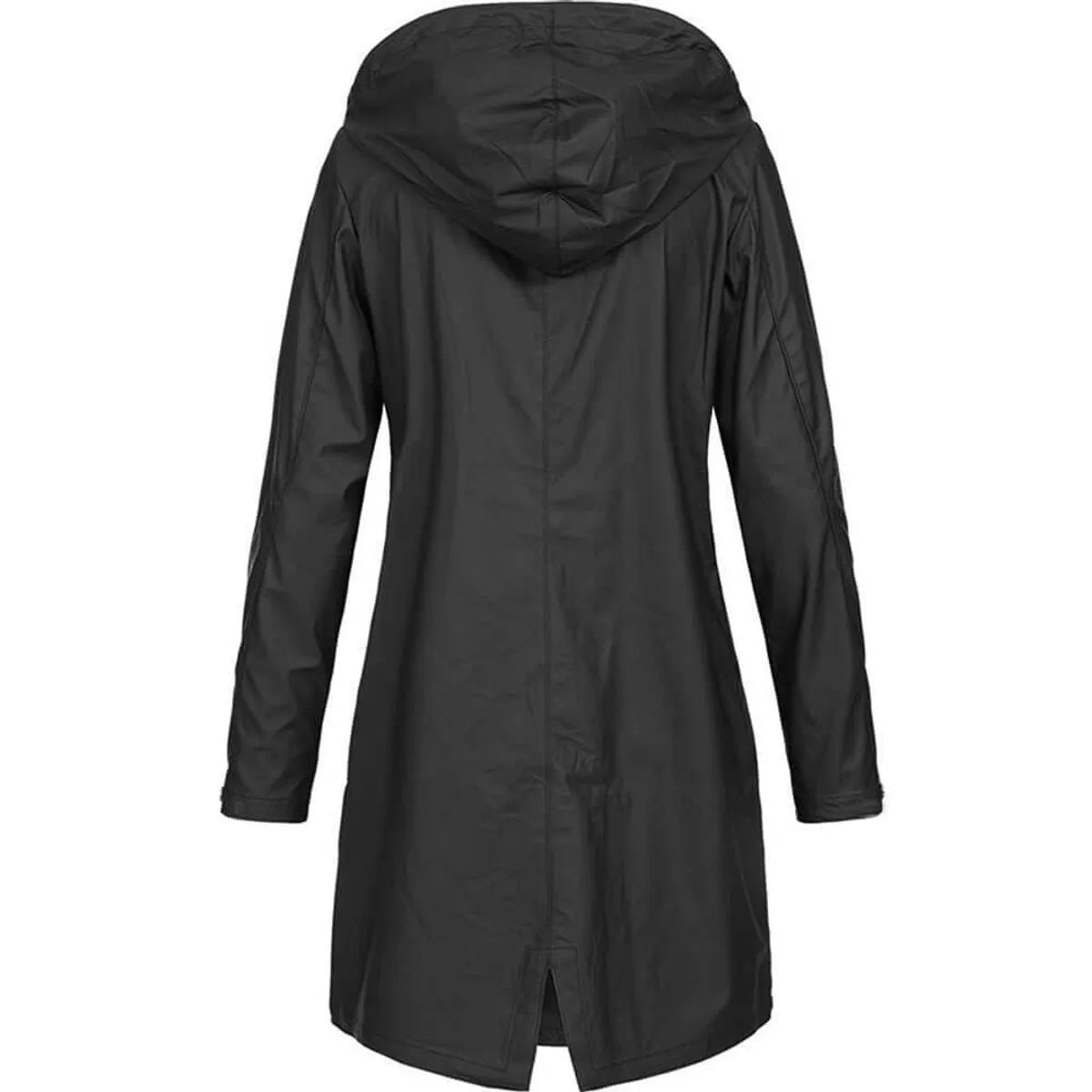 Women's Warm-Lined Trench Coat with Hood