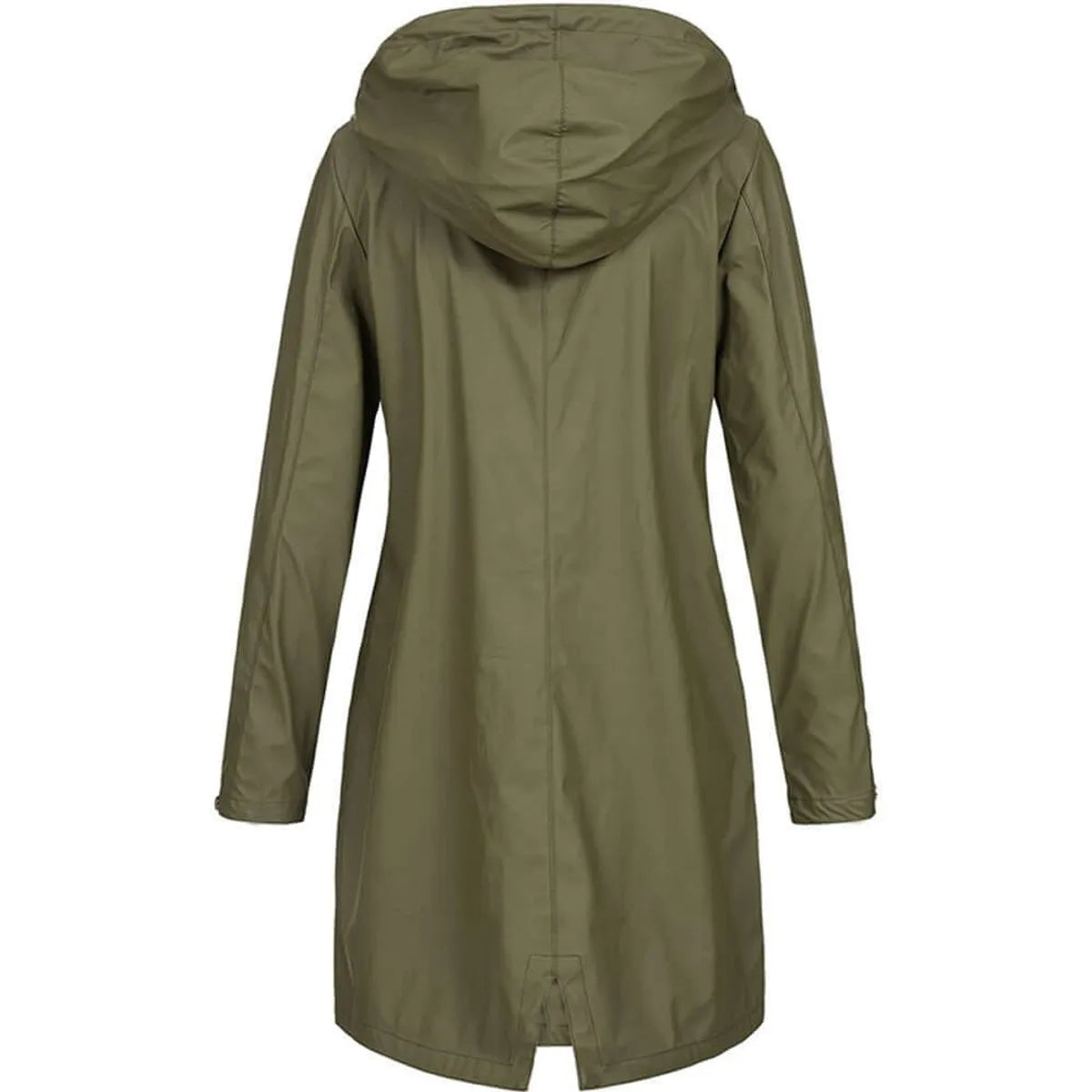 Women's Warm-Lined Trench Coat with Hood
