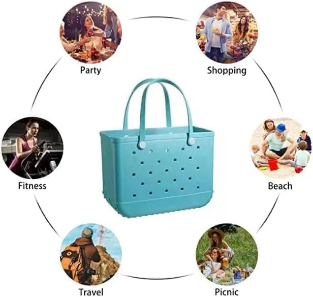 Women's Washable EVA Beach Bag in Size L