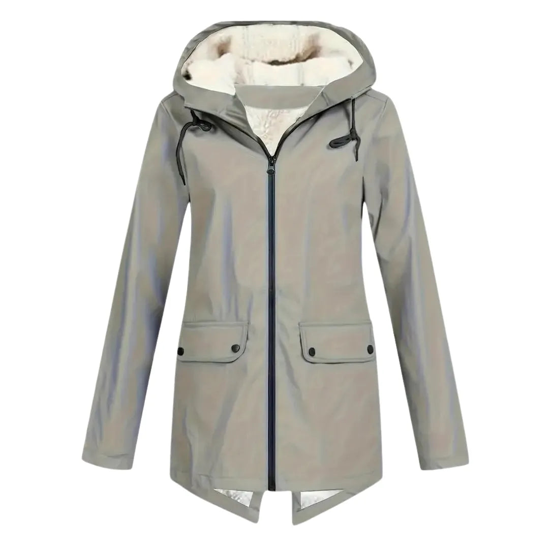 Women's Waterproof Fleece Lined Jacket with Hood