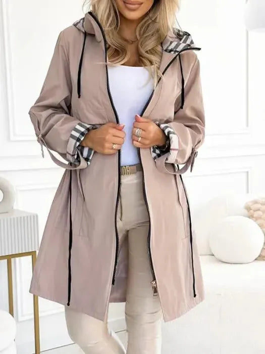 Women's Waterproof Windproof Zip-Up All-Weather Jacket