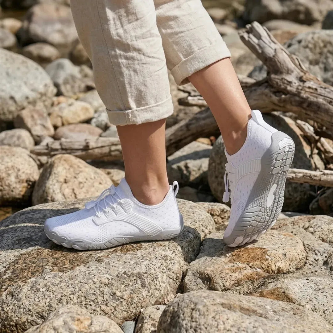 Women's Wide Toe Box Barefoot Sneakers with Flexible Sole
