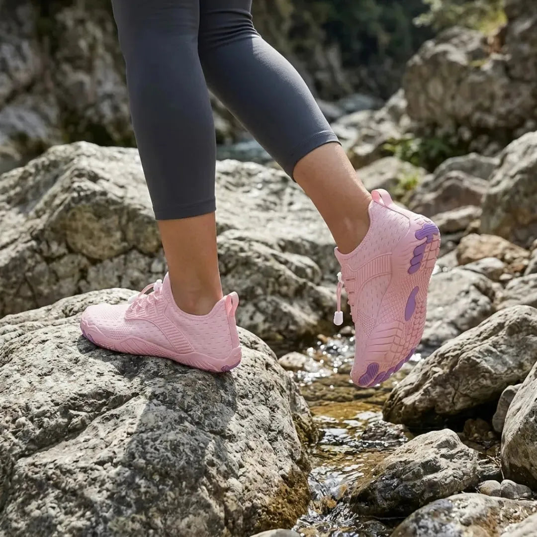 Women's Wide Toe Box Barefoot Sneakers with Flexible Sole