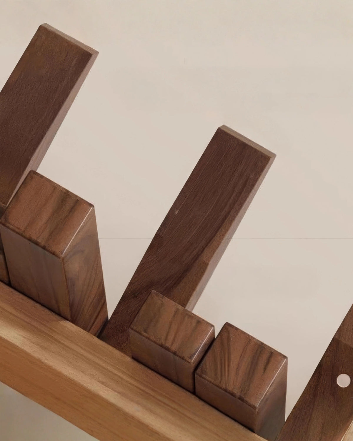 Wooden Wall-Mounted Coat Rack with Foldable Magnetic Hooks